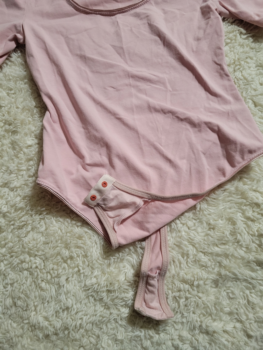 Free People Pink Scoop Neck Short Sleeve Bodysuit |XS-S - Picture 2 of 10